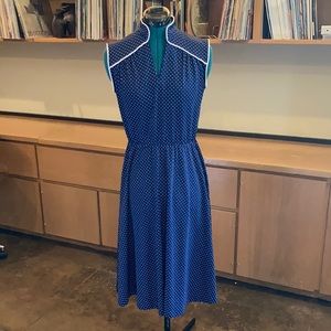 🌸Vintage🌸 Montgomery Ward Blue Polka Dot Dress, M
